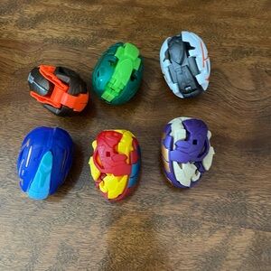 Colorful Transforming Egg to Dinosaur Toy Set